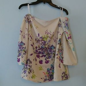 Beautiful Floral Off The Shoulder Top